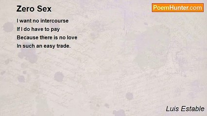 Luis Estable - Zero Sex