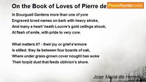 Jose Maria de Heredia - On the Book of Loves of Pierre de Ronsard