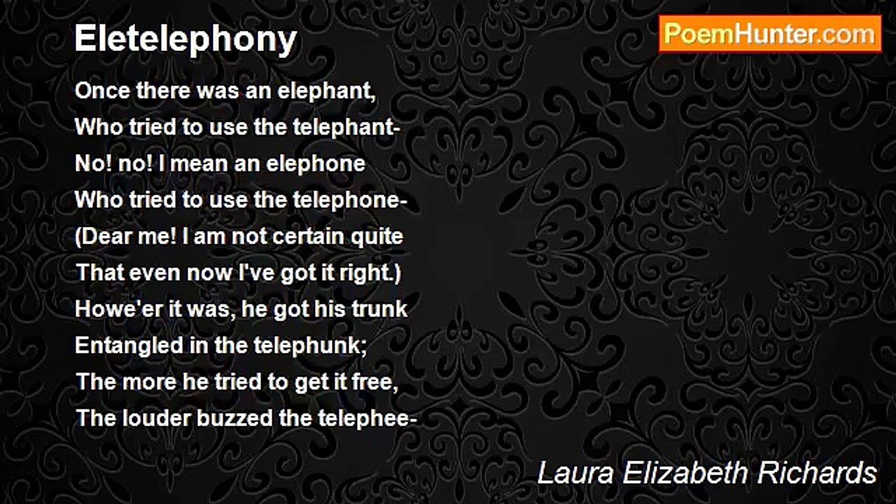 Laura Elizabeth Richards - Eletelephony