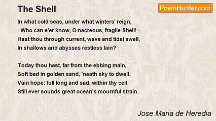 Jose Maria de Heredia - The Shell