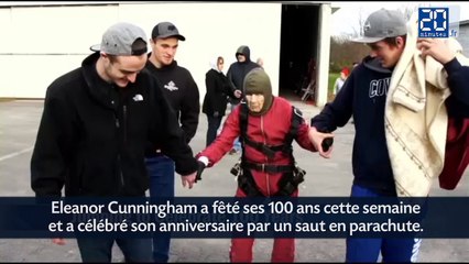 Elle saute en parachute pour ses 100 ans