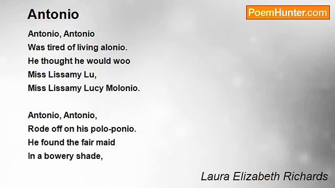 Laura Elizabeth Richards - Antonio