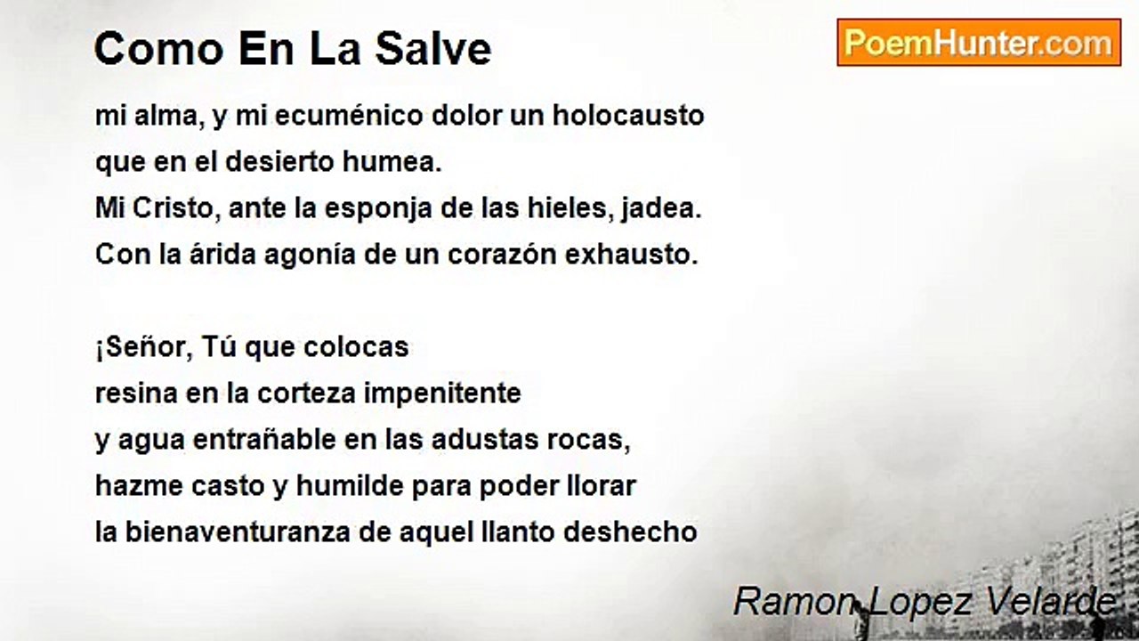 Ramon Lopez Velarde - Como En La Salve