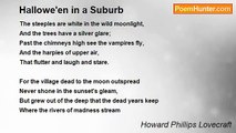 Howard Phillips Lovecraft - Hallowe'en in a Suburb
