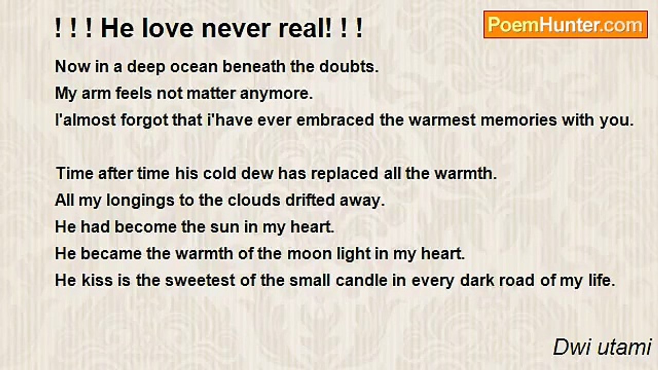 Dwi utami - ! ! ! He love never real! ! !