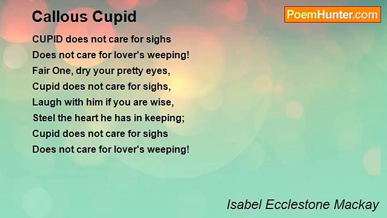 Isabel Ecclestone Mackay - Callous Cupid