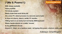 Adebayo Smartfingers - (*(Me & Poems*()