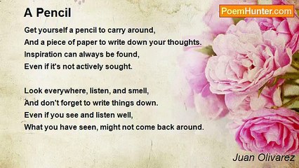 Juan Olivarez - A Pencil