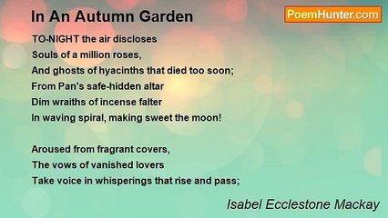 Isabel Ecclestone Mackay - In An Autumn Garden