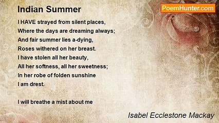 Isabel Ecclestone Mackay - Indian Summer
