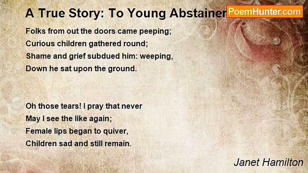 Janet Hamilton - A True Story: To Young Abstainers