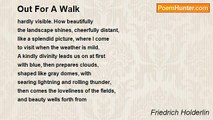 Friedrich Holderlin - Out For A Walk