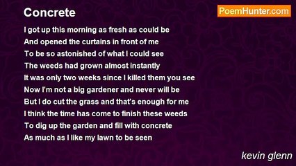 kevin glenn - Concrete  