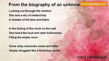 indira babbellapati - From the biography of an unknown woman: XL