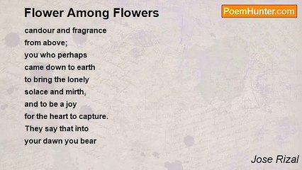 Jose Rizal - Flower Among Flowers