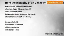 indira babbellapati - from the bigraphy of an unknown woman: xxxviii