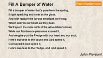 John Pierpont - Fill A Bumper of Water