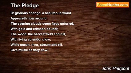 John Pierpont - The Pledge