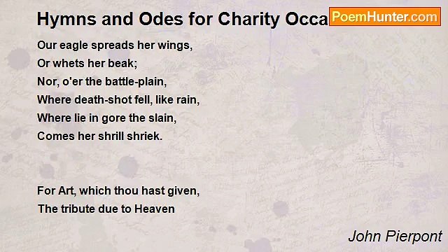 John Pierpont - Hymns and Odes for Charity Occasions XII