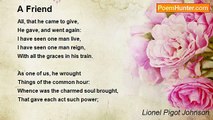 Lionel Pigot Johnson - A Friend