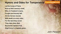 John Pierpont - Hymns and Odes for Temperance Occasions VIII
