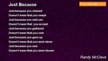 Randy McClave - Just Because