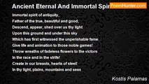 Kostis Palamas - Ancient Eternal And Immortal Spirit