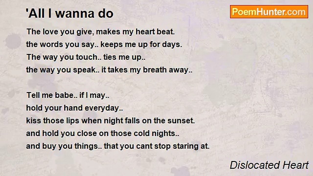 Dislocated Heart - 'All I wanna do