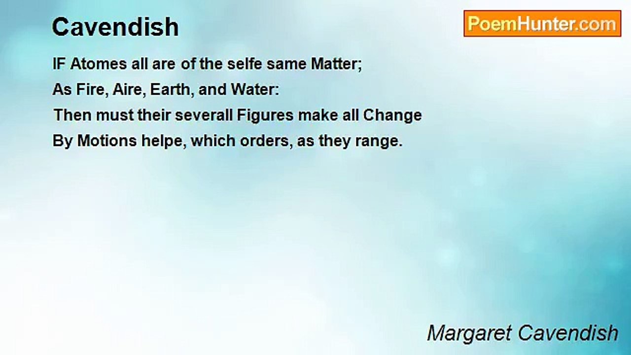 Margaret Cavendish - Cavendish