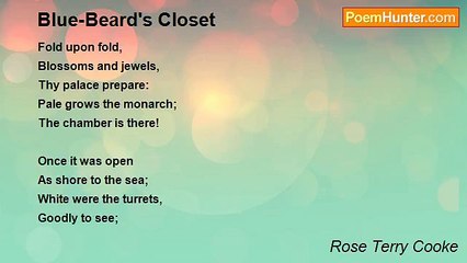 Rose Terry Cooke - Blue-Beard's Closet