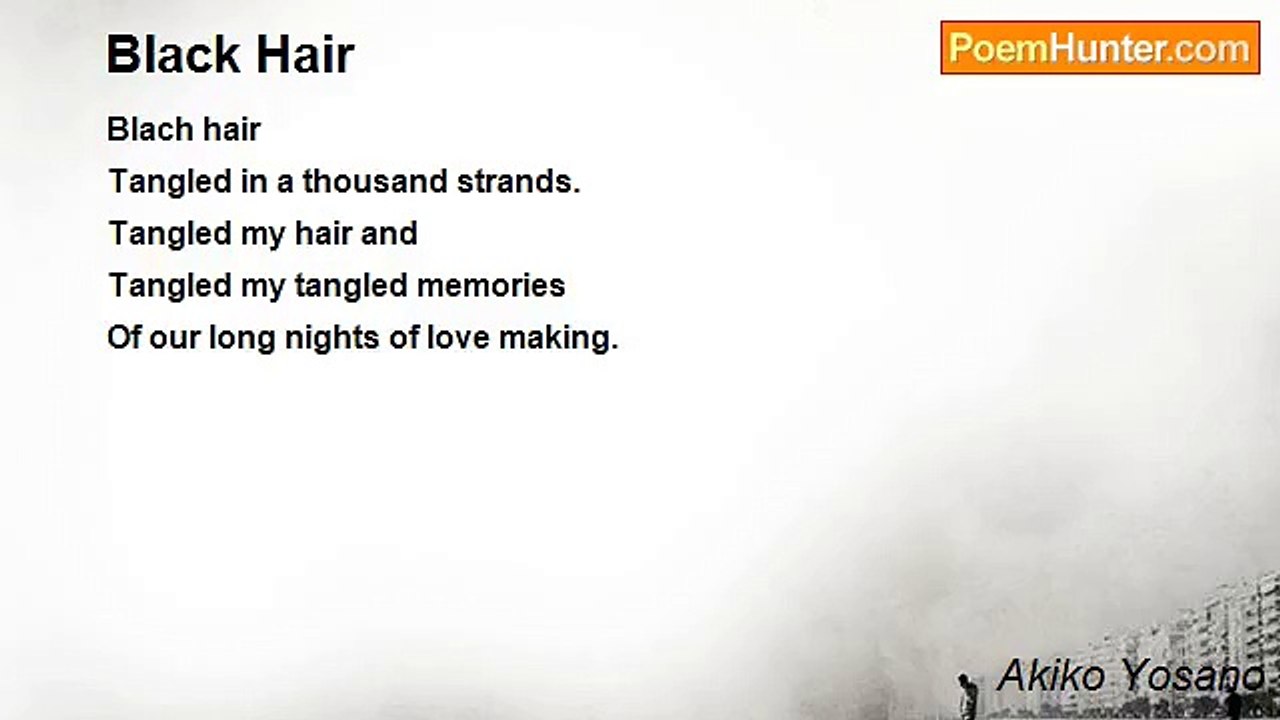Akiko Yosano - Black Hair