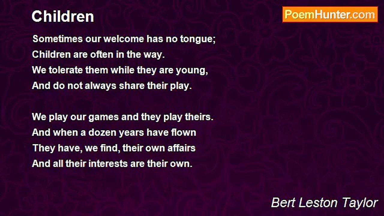 Bert Leston Taylor - Children