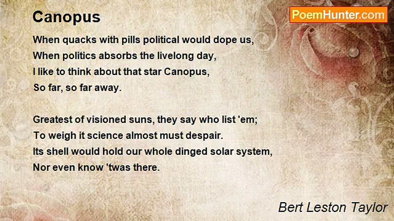 Bert Leston Taylor - Canopus