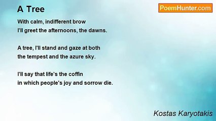 Kostas Karyotakis - A Tree