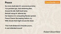 Robert Bloomfield - Peace