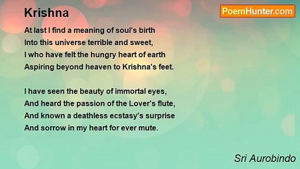 Sri Aurobindo - Krishna