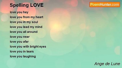 Ange de Lune - Spelling LOVE