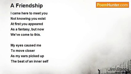 Jim Boone - A Friendship