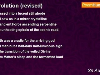 Sri Aurobindo - Evolution (revised)