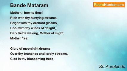 Sri Aurobindo - Bande Mataram
