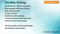 Charles Sangster - The Wine Of Song