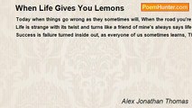 Alex Jonathan Thomas - When Life Gives You Lemons