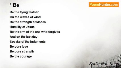 Sadiqullah Khan - Be