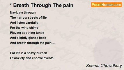 Seema Chowdhury - Breath Through The pain