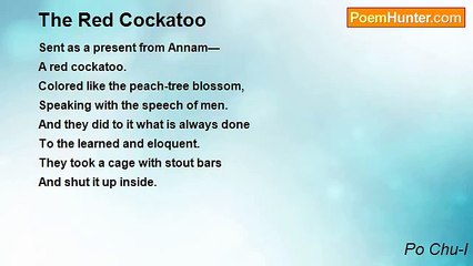 Po Chu-I - The Red Cockatoo