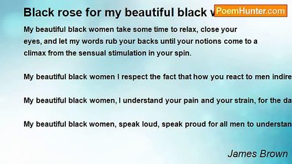 James Brown - Black rose for my beautiful black women