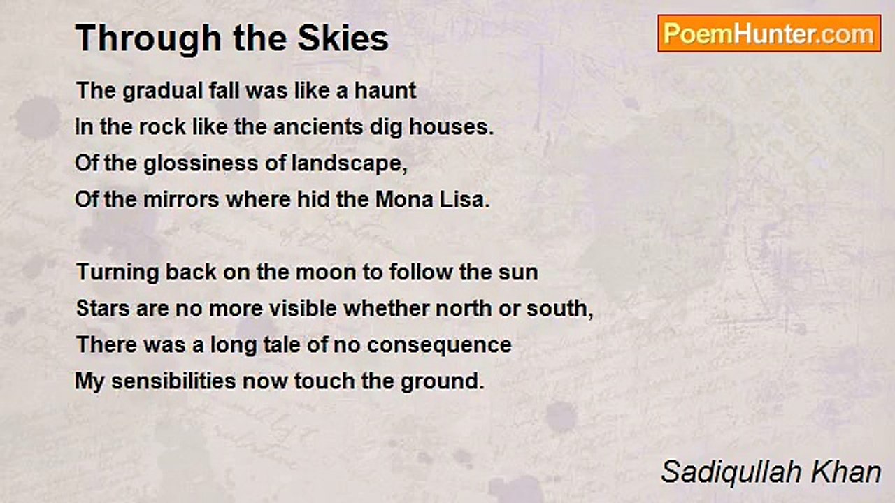 Sadiqullah Khan - Through the Skies