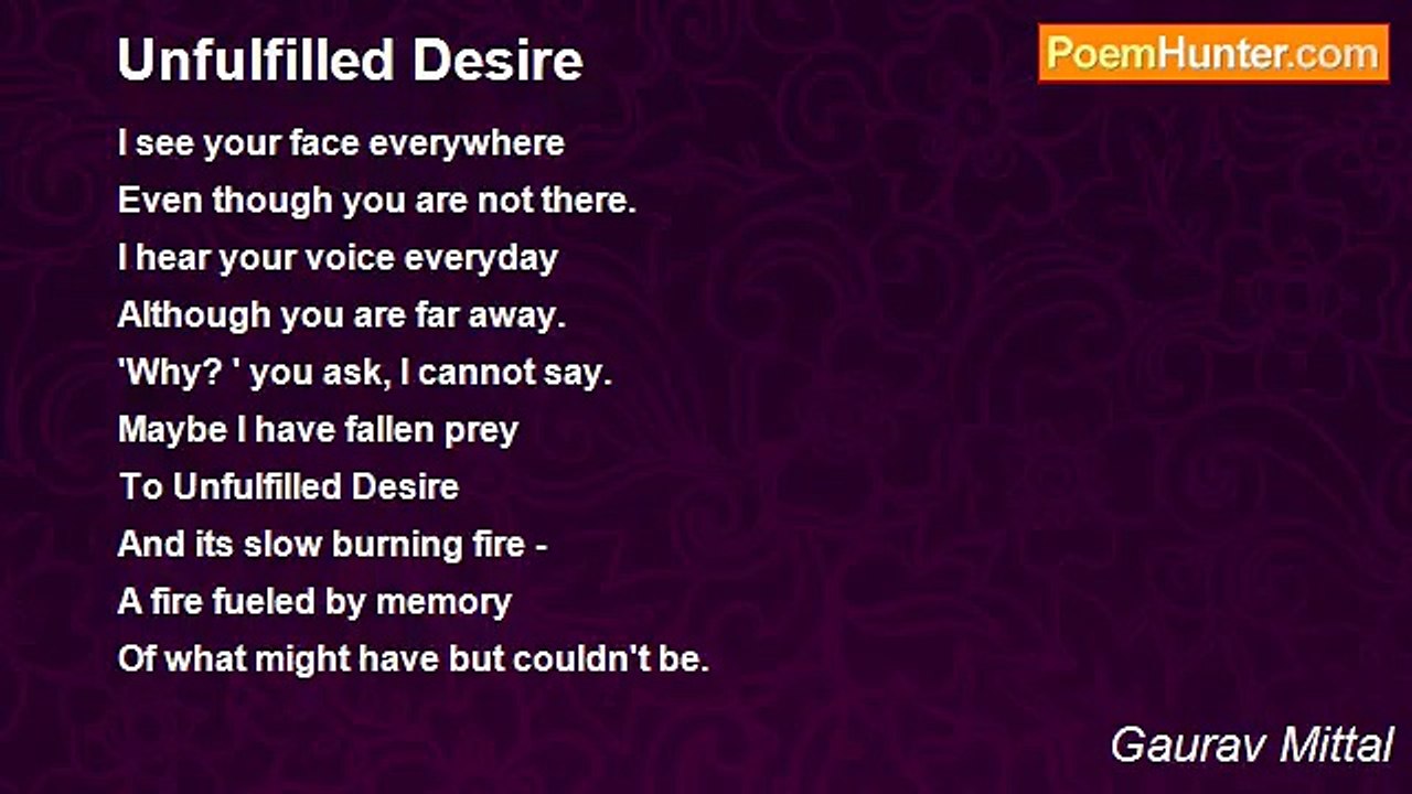 Gaurav Mittal - Unfulfilled Desire