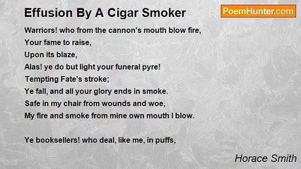 Horace Smith - Effusion By A Cigar Smoker