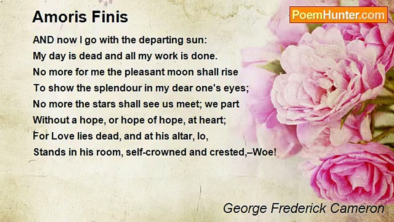 George Frederick Cameron - Amoris Finis